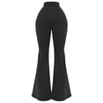 thumbnail image 1 of Gibobby Jeans dama Pantalones sueltos de mezclilla de pierna ancha de cintura alta informales acampanados para mujer(Negro,XL), 1 of 5