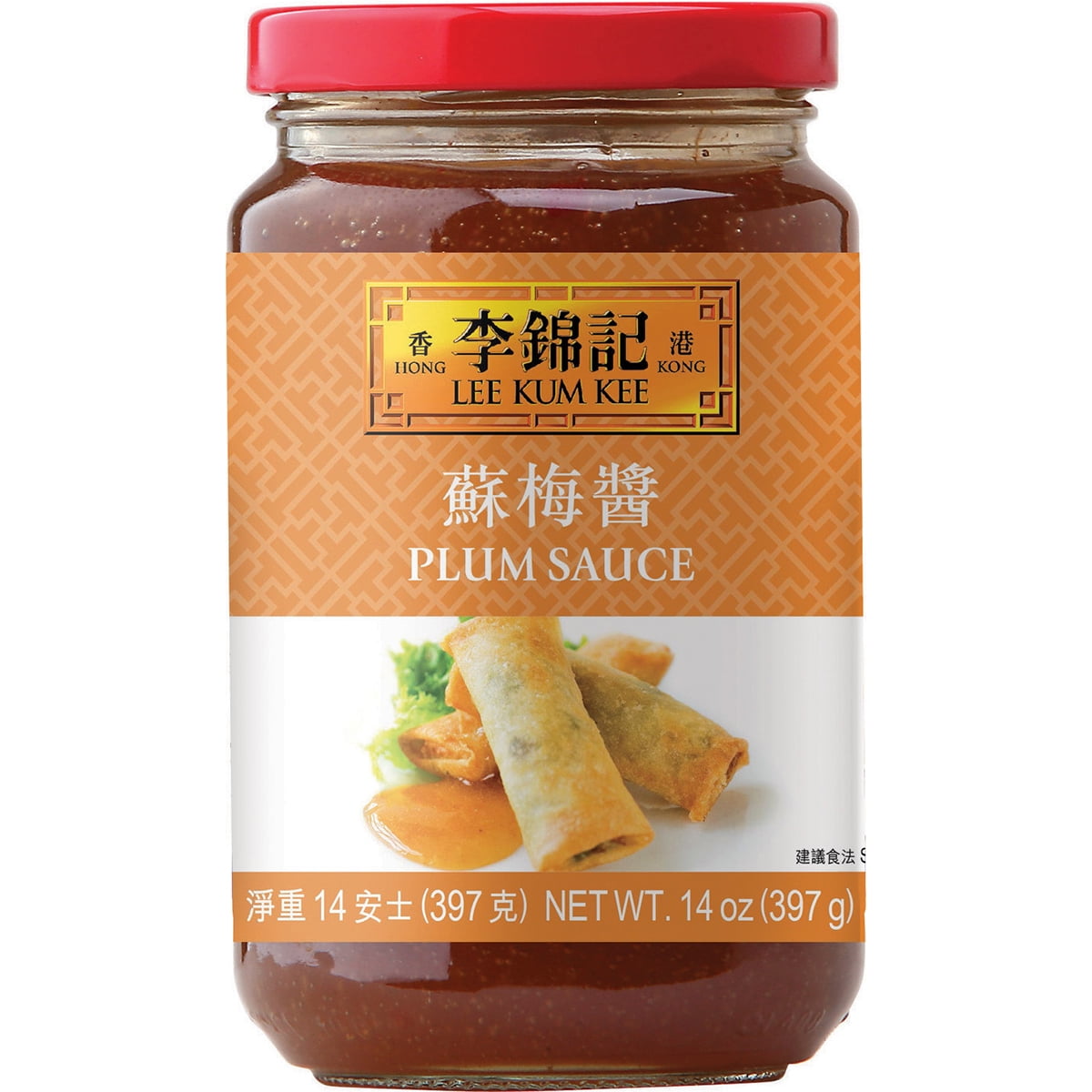 NineChef Bundle - Lee Kum Kee Plum Sauce 14-Ounce Jars (Four Bottle) + 1 NineChef Brand Spoon