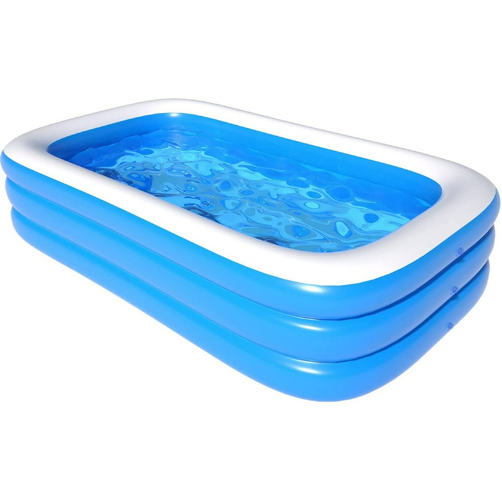 black inflatable pool