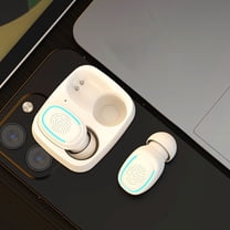 Earphone wireless, Hwkond Wireless Earbuds Bluetooth In Ear Light-Weight Headphones Built-in Microphone Immersive Premium Sound With Charging Case, White, Up To 60% Off