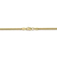thumbnail image 3 of Primal Gold 14 Karat Yellow Gold 2mm Semi-solid 3-Wire Wheat Chain, 3 of 5