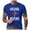A103-Blue, variant on Big and Tall for Men Men's Short Sleeve Crewneck Jersey T Shirt for Summer,Size L