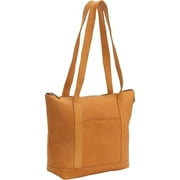 Le Donne Leather Double Strap Small Pocket Tote S-04