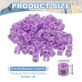 thumbnail image 2 of Clothes Hanger Markers Number 56 Tags Garment Size Tag Hanger Clips Round Color Coding Label, Purple Pink 100Pcs, 2 of 6