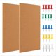 thumbnail image 1 of Tablero de Anuncios de Corcho, Tablero de Anuncios Rectangular Pequeño para Pared, Tablero de Corcho Autoadhesivo para Oficina, Escuela y Hogar, 1 of 5