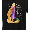 thumbnail image 3 of Disney Princess - Rapunzel Reach For The Stars  - Women's Short Sleeve Graphic T-Shirt, 3 of 5