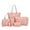 Pink, variant on gardendecor2016 Women 6Pcs/Set PU Leather Handbags Set Top Handle Totes Satchels