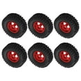 thumbnail image 4 of RC Car Tires And Wheels, Good Grip Replacement Improve Appearance RC Car Tires  For WPL C14 C24 C34 C44 Red, 4 of 8