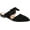 Black, variant on Journee Womens Telulah Slip On Pointed Toe Mules Flats