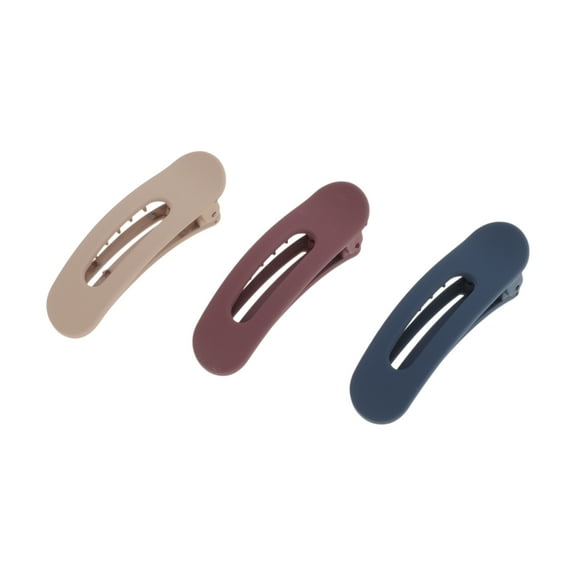 Unique Bargains 3 Pcs Fashion Hollow-out Hair Clips for Home Red Apricot