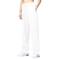 thumbnail image 3 of Baqcunre Autumn And Winter Solid Color Sports Pants Casual Loose Drawstring Pockets Wide Straight Pants Pants For Women Casual Pants For Women Sweatpants Women,Women'S Pants,Color White,Size M, 3 of 9