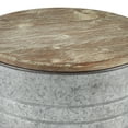 thumbnail image 4 of Elk Home Cannes 16-Inch Wide Round Wood and Metal Accent Table in Gray Finish, 4 of 5