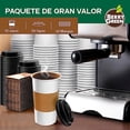 thumbnail image 4 of Berry Green 50 Vasos para Cafe de 24 oz (710 ml) Desechables con Tapa y Manga Protectora, Perfecta Para Cafe, Te y Todo Tipo de Bebidas Calientes, sin Derrames, Biodegradables Best Trading VCAF24, 4 of 8
