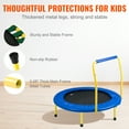 thumbnail image 3 of VEVOR 3FT Trampoline for Kids, 36" Trampolines Indoor/Outdoor Trampoline for Toddlers, Foldable Mini Baby Trampoline with Foam Handle, Recreational Trampoline Birthday Gift for 3+ Years Kids, 3 of 9