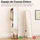 thumbnail image 5 of Espejo Cuerpo Completo de Pie con Perchero Ganchos y 3 Estantes Giratorio Multifuncional, Espejo Organizador Almacenamiento Moderno para Ropa, Sombreros, Bolsas, Mueble para Recamara Sala Baño, 5 of 8