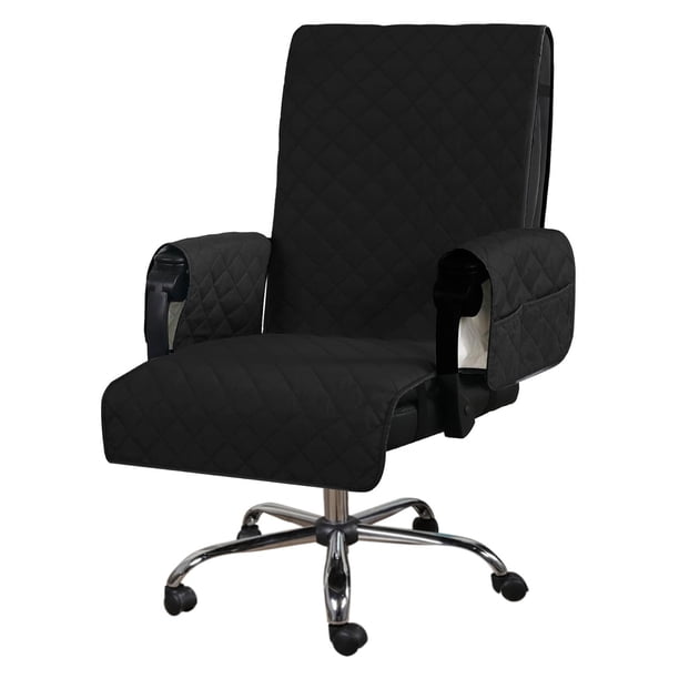 Matsuzay Protector de silla de poliéster impermeable para sillón de relajación, antideslizante, para sofá, asiento de oficina sencillo Conjuntos de muebles de sala de estar azul