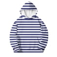 thumbnail image 2 of Gfyviroh Boys Girls Striped Hoodies Casual Stylish Long Sleeve Lightweight Sweatshirt 3-14 Years Kids Hooded Pullover Sweatshirts with Pocket, 2 of 8