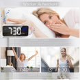 thumbnail image 3 of Réveil Numérique à Affichage LED Intelligent, Réglage Facile & Port de Charge USB, Variateur Réglable, Fonction Snooze & Volume, Alimentation par Prise Essentielle pour Chambre, 3 of 6