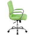 thumbnail image 3 of Mid-Back Black Vinyl Executive Swivel Chair with Chrome Base and Arms, 3 of 9