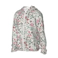 thumbnail image 2 of Daiia Fairy Floral UPF 50+ Sun Protection Hoodie Jacket Lightweight Long Sleeve Sun Shirt for Women Men with Pocket Hiking Outdoor-, 2 of 9