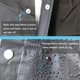 thumbnail image 5 of Ponchos de lluvia reutilizables de EVA Rain Coats COOY para adultos (paquete de 2), 5 of 6