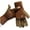 Green, variant on Two-Way Knit Gloves, Convertible Fingerless & Full Finger Gloves with Touchscreen Tips, Warm Acrylic Unisex Winter Gloves
