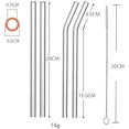 thumbnail image 2 of Colorful Glass Straws - 12 Pcs Reusable Drinking Straws with Cleaning Brush, 200x8 mm for Beverages, Shakes, Milk Tea, Juices, 2 of 8