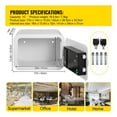 thumbnail image 2 of Fingerprint Locks Safe Deposit Box, 1/1.8 Cubic Feet Secret Hidden Piggy Bank W/ 2 Keys Store Money Use for Home Office ,Easy to Use, 2 of 7