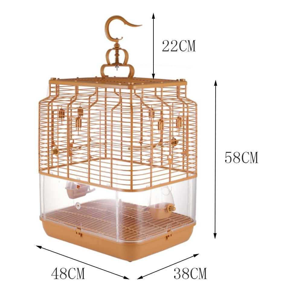 Large Bird Cage Anti Scattering Parrot Peony Home Villa Bird Cage Can be Hung and Stacked