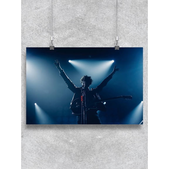 Rock Band Vocalist. Poster -Image by Shutterstock