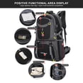 thumbnail image 5 of Sunshinehomely Camping Backpack 60L Large Capacity Hiking Backpack Waterproof Mountaineering Backpack Outdoor Sport Travel Daypack Backpacking Bag for Men Women, 5 of 9