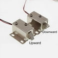 thumbnail image 2 of SENRISE Mini Electromagnetic Solenoid Lock Upward/Downward Cabinet Drawer Lock Iron Silver, 2 of 7
