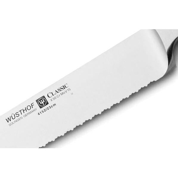 Wusthof Classic Color double serrated bread knife 9