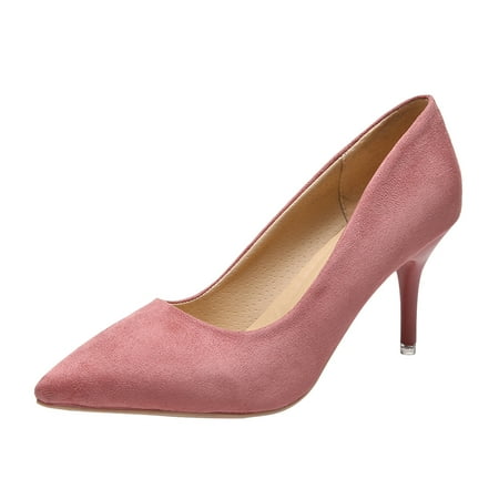 

adviicd High Heel Pumps for Women Dressy Business High Heels For Women Pointed Toe Wedge Slip on Pumps for Women