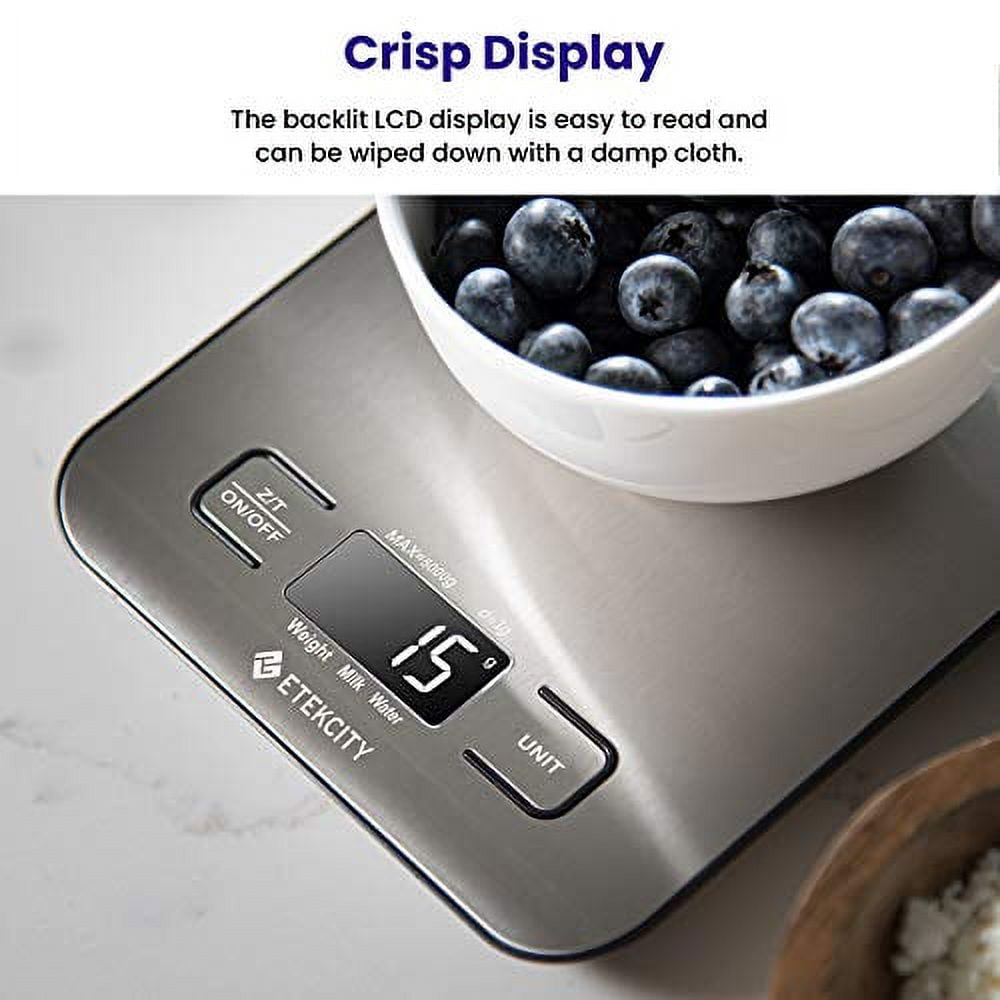 Etekcity Food Kitchen Scale, Gifts for Cooking, Baking, Meal Prep, Keto  Diet and Weight Loss, Measuring in Grams and Ounces, Small, 304 Stainless  Steel - BODYHD FITNESS