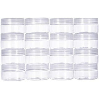 Augshy Small Plastic Containers With Lids 50 Pack Slime Containers with  Lids，Containers for Slime Foam Ball Storage
