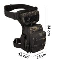 thumbnail image 5 of Bolsa táctica militar impermeable para pierna, bolsa cruzada sobre la pierna, aparejo para bicicleta al aire libre, ciclismo, senderismo, muslo, 5 of 5