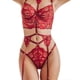thumbnail image 1 of Womens Halter Neck Sexy Lingerie Sleepwear Lace Bra G-string Set Underwear Lace Nightwear Outfits, 1 of 2