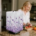thumbnail image 3 of ZIATUBLES Juicer Machine Dust Cover Foldable Canvas Stain Resistant Appliance Cover for Home Kitchen Counter Decor Accessories Easy to Clean, Lilac Butterfly Dragonfly Flower, 8 "W x 8 "D x 17 "H, 3 of 7
