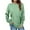 Mint Green winter tops women, variant on Usmixi Sweatshirt for Women Winter Womens Fleece Sweatshirt Casual Solid Long Sleeve Crewneck Sweatshirt Pullover Sweater Loose Ladies Plush Tops Blouses Sale Clothes