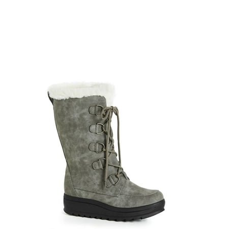 

Cloudwalkers Women s Wide Fit Shea Faux Suede Cold Weather Boots