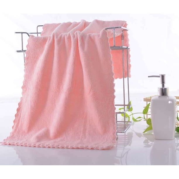 Toalla de densidad de vellón coral liso con sello de cintura, toalla de regalo, toalla de vellón coral liso