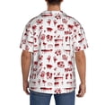 thumbnail image 5 of Cauagu Halloween Men's Short Sleeve Button Down Hawaiian Shirt for Men Bowling Shirts Casual Summer Beach Shirt,3X-Large, 5 of 6