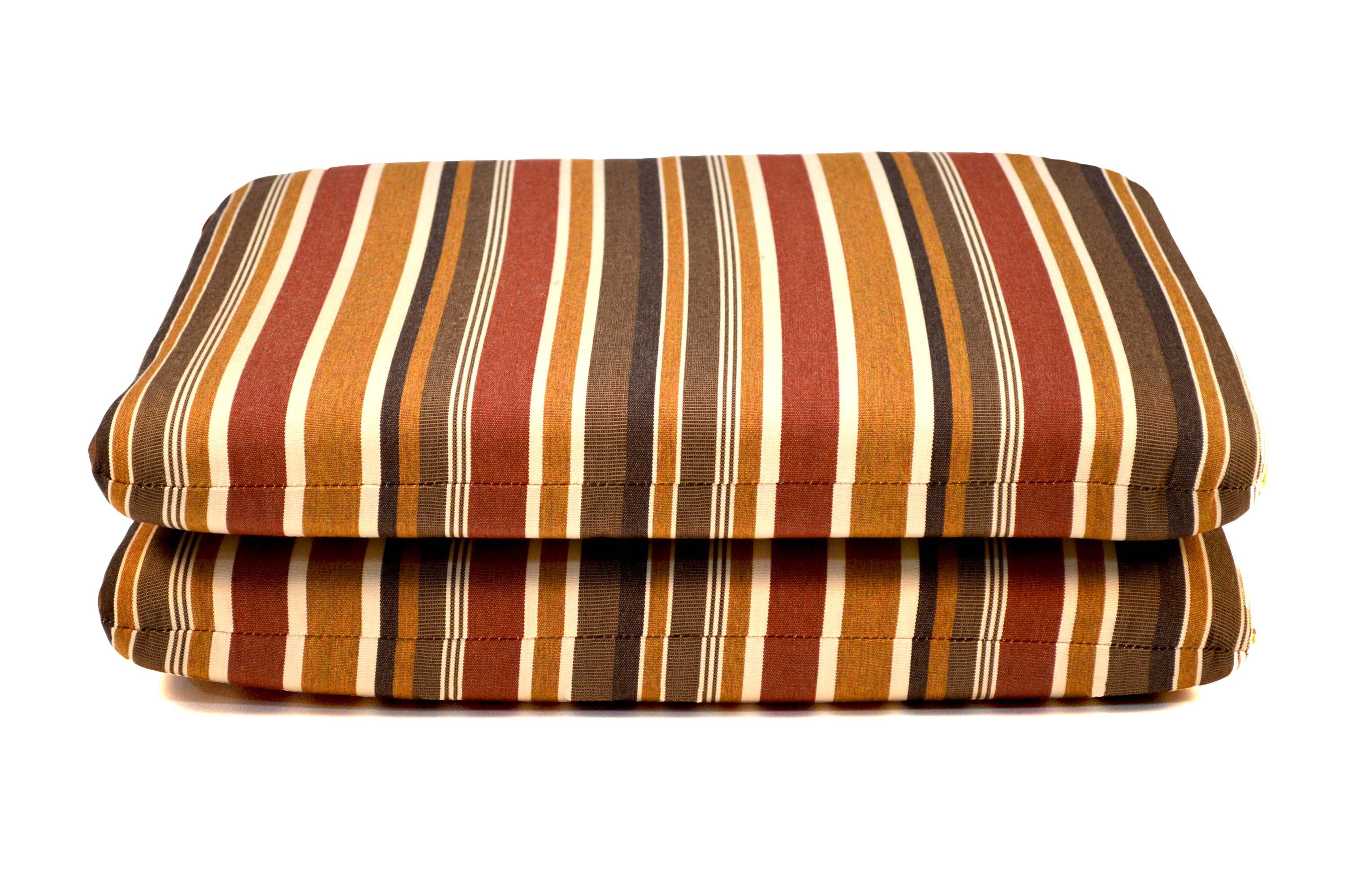 Sunbrella Striped 20 x 18 in. Outdoor Seat Pad Set of 2 Brannon
