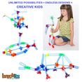 thumbnail image 2 of Brackitz BZ83002 Essential STEM Building Toys Set - 88 Piece, 2 of 5