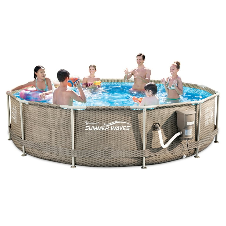Summer Waves Active 12ft x 30in Above Ground Frame Pool with Filter