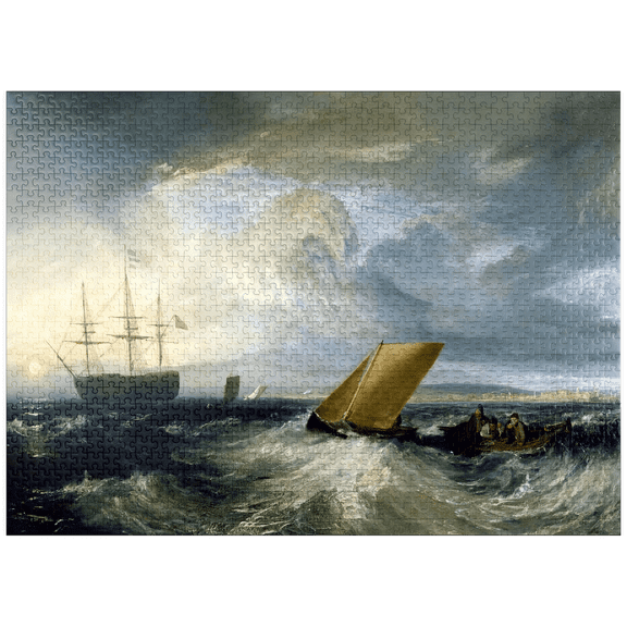 MyPuzzle - Sheerness As Seen From The Nore - Premium 1000 Piece Jigsaw Puzzle for Adults