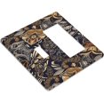 thumbnail image 3 of Nadoabtm Outlet Covers Paisley Pattern Flower Cashew Flower Plant 1 Toggle 1 Rocker Combination Decorative Wall Plate Light Switch Cover Plate Electrical Switch Plates for Bedroom Home Decor, 3 of 8