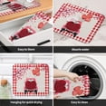 thumbnail image 4 of Kitchen Dish Drying Mat 18x24inch, Summer Lemon Leaves Black and White Buffalo Plaid Dish Mat Absorbent Microfiber Dish Drainer Mat Washable Drying Pad for Kitchen Countertop Sink, 4 of 6