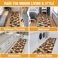 thumbnail image 4 of Ottomanson Extra Long Runner Rug 2'7" x 15' – Non-Slip Low Pile Hallway Carpet, Checkered Multicolor, 4 of 8